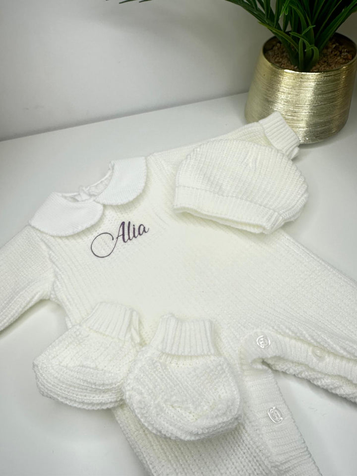 PYJAMA EN MAILLE BLANC